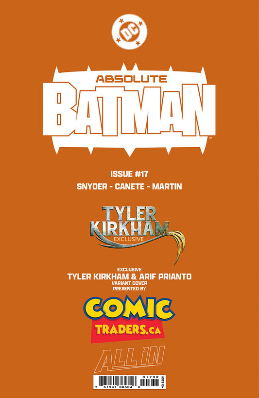 Absolute Batman #17 Tyler Kirkham Exclusive Virgin Var (02/11/2026)(02/18/2026)