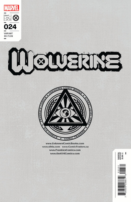Wolverine #24 Unknown Comics Tony Daniel Exclusive Virgin Var (09/07/2022)