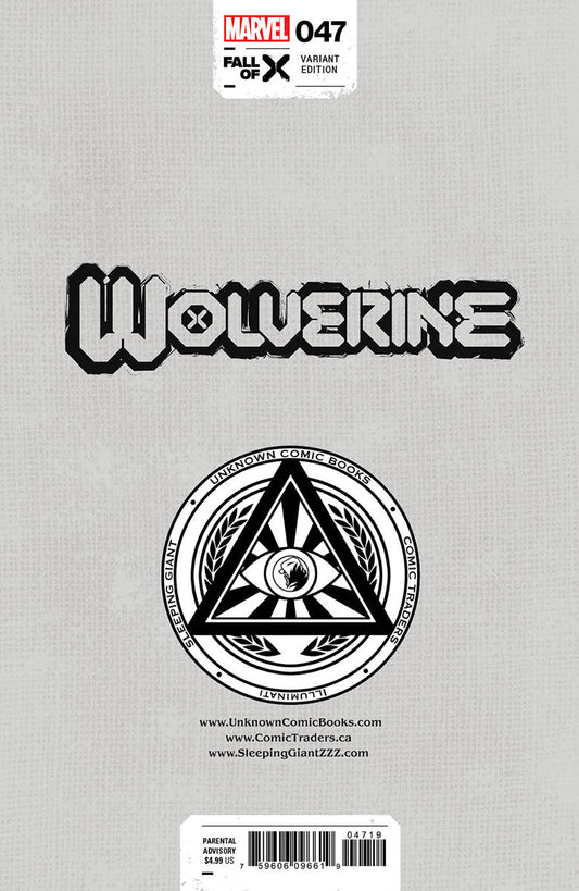 Wolverine #47 Unknown Comics Mico Suayan Exclusive Var (04/10/2024)