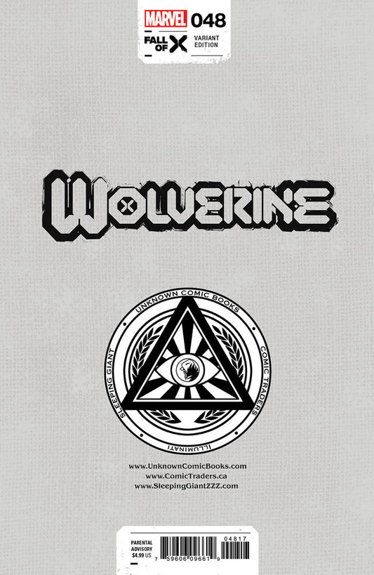 Wolverine #48 Unknown Comics Marco Mastrazzo Exclusive Virgin Var (04/24/2024)
