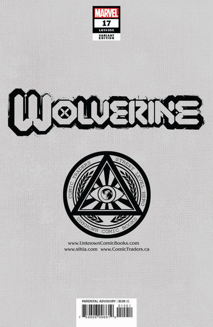 Wolverine #17 Unknown Comics Alan Quah Exclusive Var (10/20/2021) (10/27/2021)