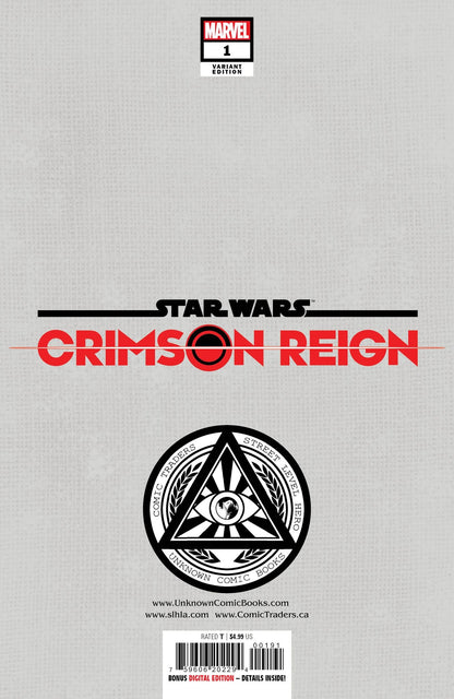 Star Wars Crimson Reign #1 (Of 5) Unknown Comics Tyler Kirkham Exclusive Var (12/01/2021) (12/08/2021)