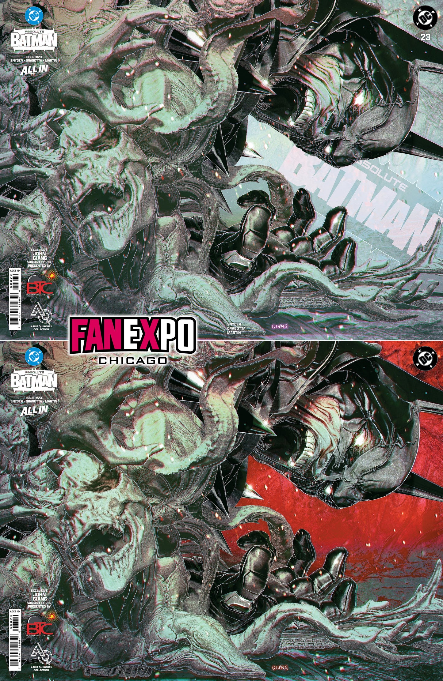 ABSOLUTE BATMAN #23 JOHN GIANG FANEXPO CHICAGO EXCLUSIVE VARIANT COVERS SET