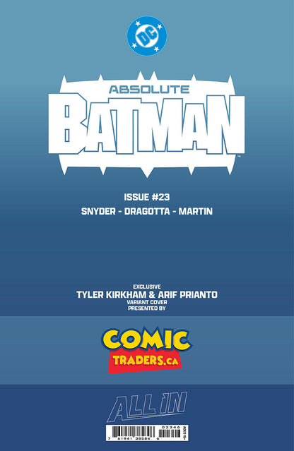 ABSOLUTE BATMAN #23 TYLER KIRKHAM HARLEY QUINN BATTLE DAMAGED EXCLUSIVE VIRGIN VAR (08/12/2026)