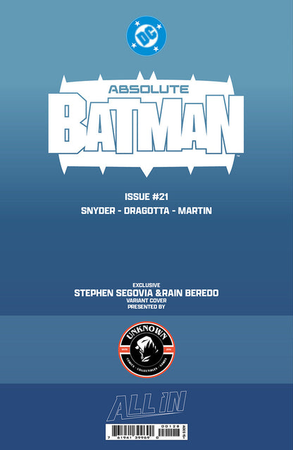 ABSOLUTE BATMAN #21 STEPHEN SEGOVIA EXCLUSIVE VAR (06/17/2026)