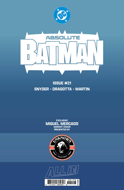 [GLOW IN THE DARK] ABSOLUTE BATMAN #21 MIGUEL MERCADO EXCLUSIVE VIRGIN VAR (06/17/2026)