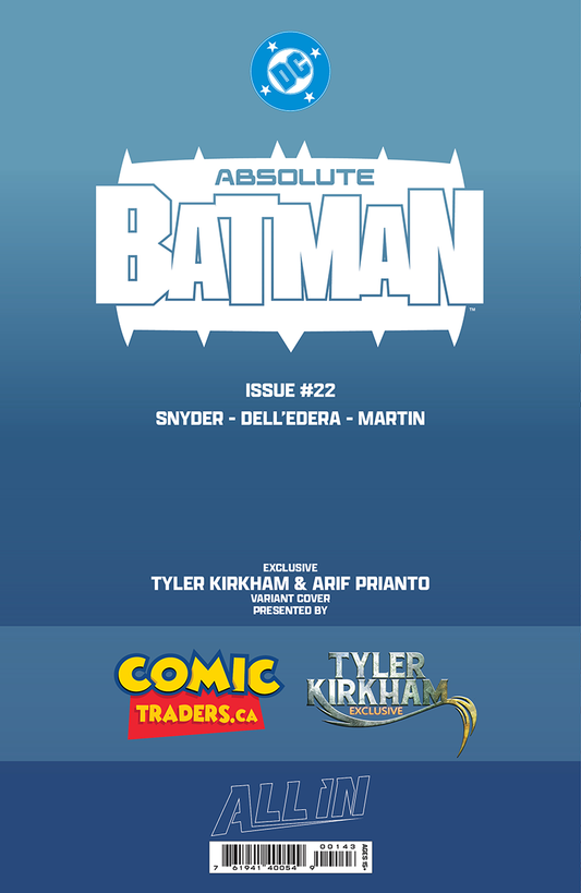 [FOIL] ABSOLUTE BATMAN #22 TYLER KIRKHAM EXCLUSIVE JOKER BATTLE DAMAGED (07/08/2026)
