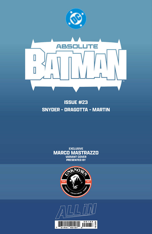 ABSOLUTE BATMAN #23 MARCO MASTRAZZO EXCLUSIVE VAR (08/12/2026)