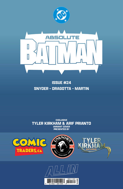 [FOIL] ABSOLUTE BATMAN #24 TYLER KIRKHAM BATTLE DAMAGED THE BAT EXCLUSIVE VIRGIN VAR (09/23/2026)