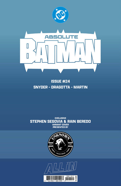 [FOIL] ABSOLUTE BATMAN #24 STEPHEN SEGOVIA EXCLUSIVE VIRGIN VAR (09/23/2026)