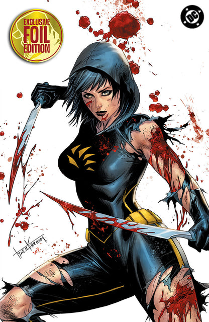 [FOIL] ABSOLUTE CASSANDRA CAIN THE SHADOW'S HAND #1 (ONE SHOT) TYLER KIRKHAM BATTLE DAMAGED EXCLUSIVE VIRGIN VAR (09/09/2026) (09/16/2026)