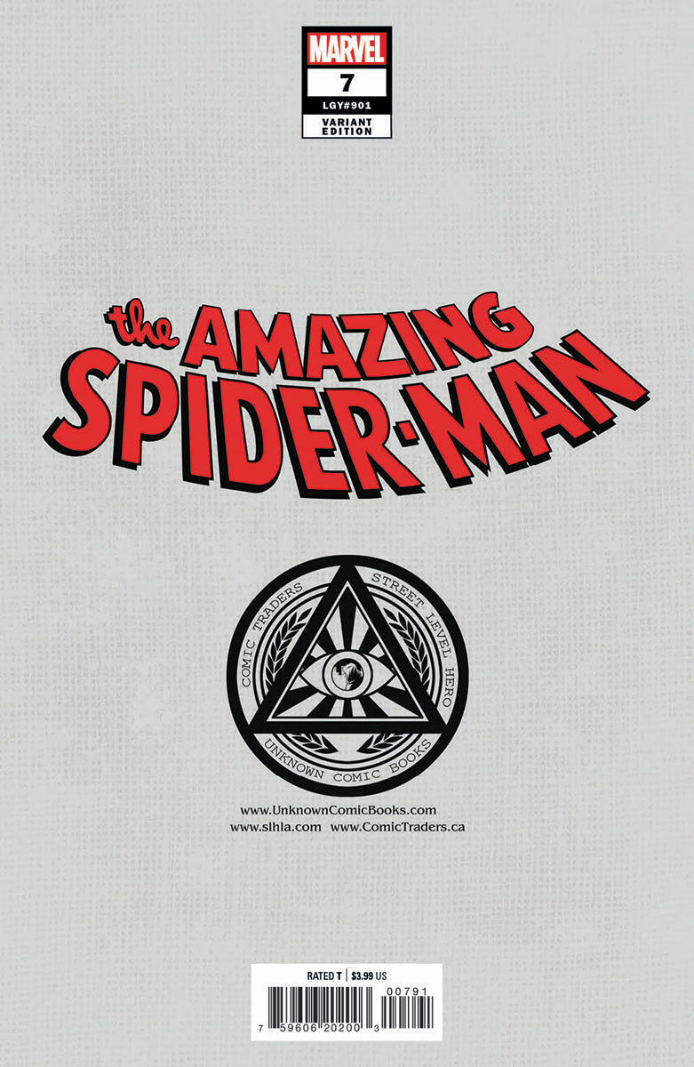 Amazing Spider-Man #7 Unknown Comics Edge Exclusive Virgin Var (08/10/2022)