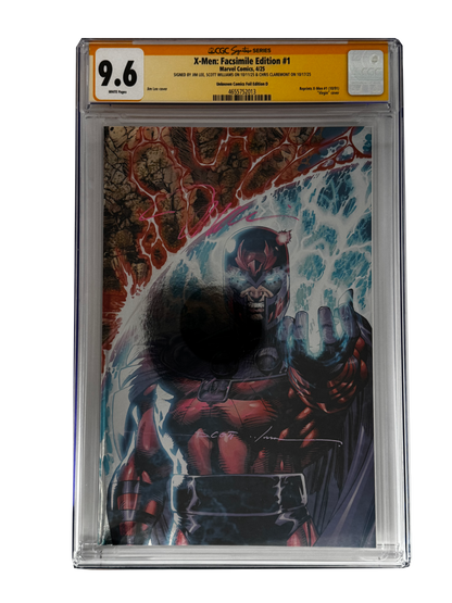 [TRIPLE SIGNED CGC YELLOW LABEL 4 PACK FOIL] X-Men 1991 #1 Facsimile Jim Lee | Claremont |  Williams Cover Var [Set #2]