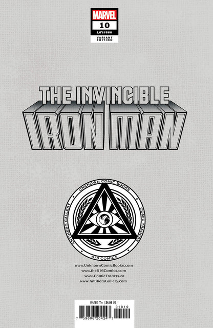 [Signed by Nathan Szerdy] INVINCIBLE IRON MAN #10 [FALL] UNKNOWN COMICS NATHAN SZERDY EXCLUSIVE VAR [IN STOCK]