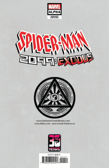 Spider-Man 2099: Exodus Alpha 1 Unknown Comics Kaare Andrews Exclusive Var (05/04/2022)