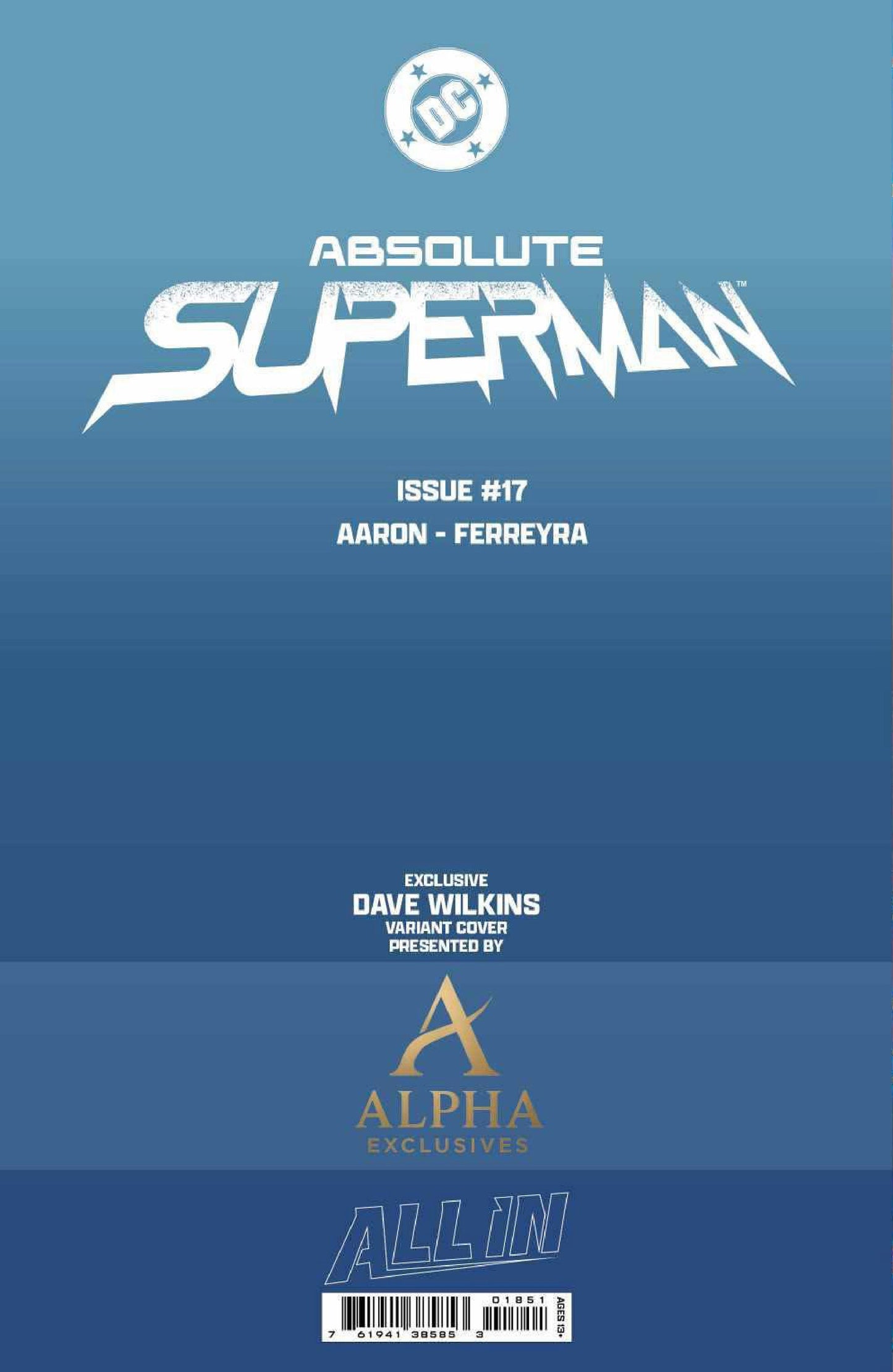 ABSOLUTE SUPERMAN #18 DAVE WILKINS EXCLUSIVE VAR (04/01/2026)