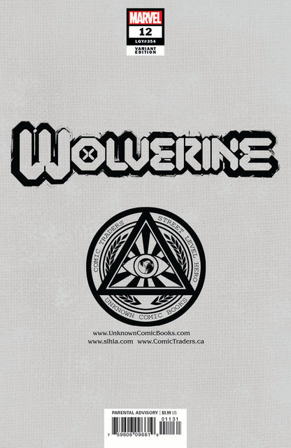 Wolverine #12 Unknown Comics Mico Suayan Exclusive Var (05/19/2021)