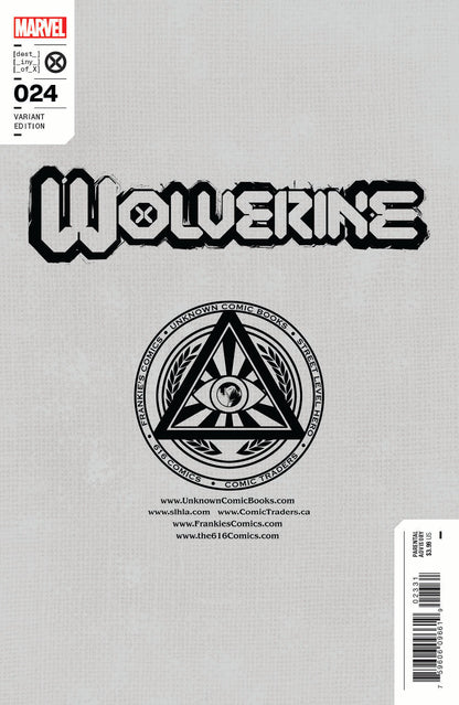Wolverine #24 Unknown Comics Tony Daniel Exclusive Virgin Var (09/07/2022)