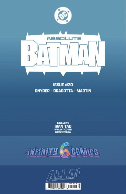[GLOW IN THE DARK] ABSOLUTE BATMAN #20 IVAN TAO EXCLUSIVE VIRGIN VAR (06/03/2026)