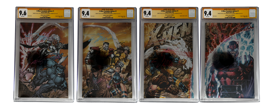 [TRIPLE SIGNED CGC YELLOW LABEL 4 PACK FOIL] X-Men 1991 #1 Facsimile Jim Lee | Claremont |  Williams Cover Var [Set #1]