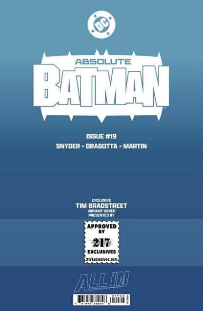 ABSOLUTE BATMAN #19 TIM BRADSTREET EXCLUSIVE VIRGIN VAR (04/08/2026) (04/15/2026)
