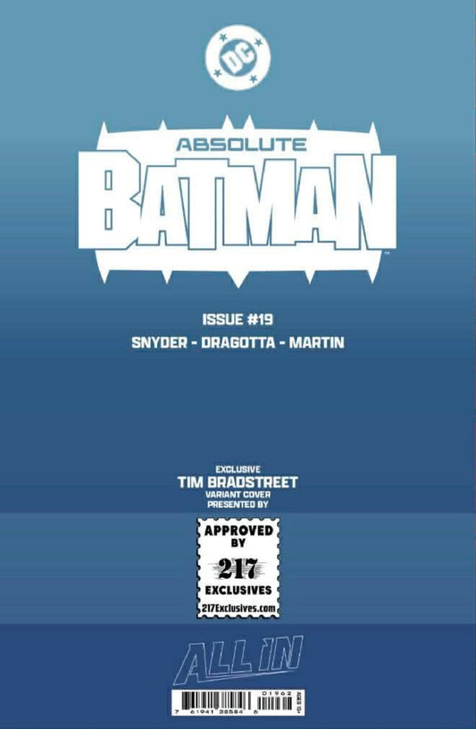 ABSOLUTE BATMAN #19 TIM BRADSTREET EXCLUSIVE VIRGIN VAR (04/08/2026) (04/15/2026)